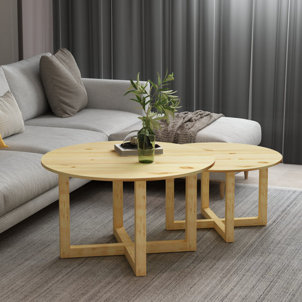 Union Rustic Couchtisch Set Ajinkya Aus Massivholz Wayfair De